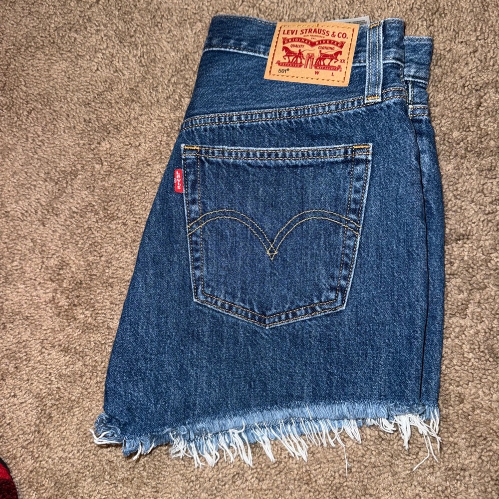 Levi's Classic Blue Denim Shorts